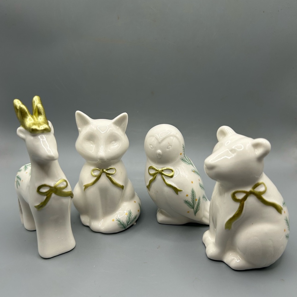 Target Bullseye Playground Woodland Animals Figurine Set Christmas Bow 2025 NEW